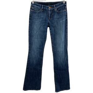 Joe's (27) (30x33) Long Socialite Bootcut Weston Blue Dark Wash Low Rise Jeans